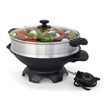 Wolfgang Puck 6-Qt. Electric Gourmet Wok with Tempered Glass Lid and Steaming Tray Review