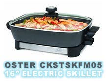 Oster CKSTSKFM05 16-Inch Electric Skillet, Black and Stainless Steel Review