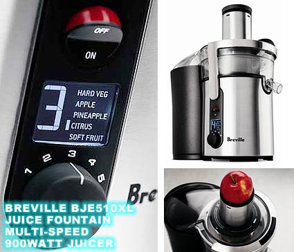 Breville BJE510XL Juice Fountain Multi-Speed 900 Watt Juicer Review